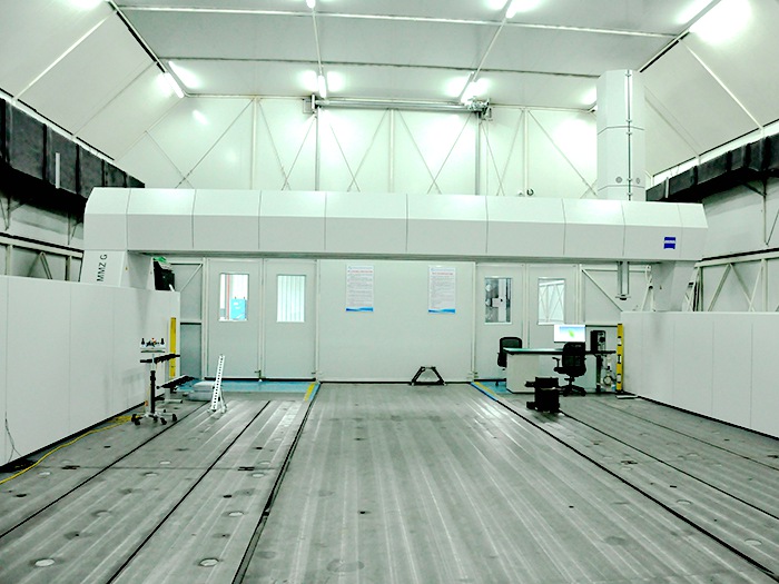 蔡司大三坐标： 基本尺寸10m*8m*2.5m， 拓展尺寸30m*8m*3.3m